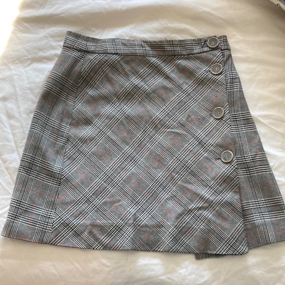 Plaid mini skirt